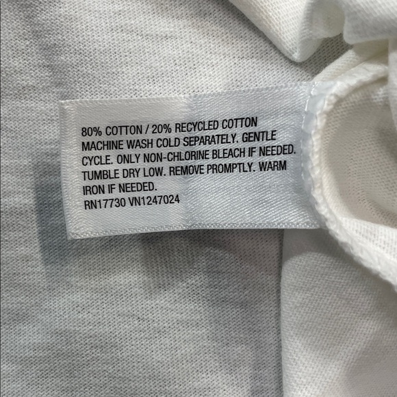 Rowing Blazers White Tee with Earth Graphic Gender Neutral M | NWT - Picture 5 of 5